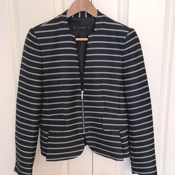 Zara Striped Blazer - Picture 2 of 12